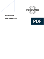 ROWE Scan 600 Manual PDF