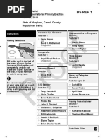 Carroll County Sample Ballots