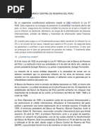 Banco Central de Reserva Del Peru - Derecho Financiero