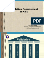 Validation Req. in CTD & Process