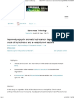 Improved Polycyclic Aromatic Hydrocarbon Degradation in A Crude Oil by Individual and A Consortium of Bacteria - ScienceDirect