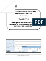 T-10 Mantenimiento y Puesta en Operación de Compresores y Sus Equipos de Control