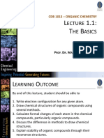 Lecture 1.1 Organic Chemistry - MK