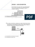 Exercícios Leis de Newton