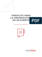 MacGuffin Checklist Organizacion Eventos