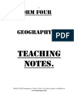 Geography Notes Form 4