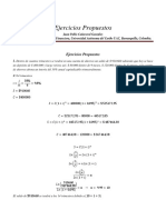 Ejercicios Propuestos de Matemáticas Financiera