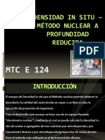 Densidad in Situ - Método Nuclear A Profundidad Reducida