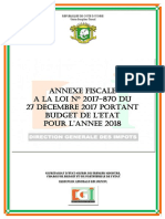 Annexe Fiscale 2018