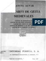 Alvar - Cantares de Gesta Medievales