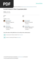 Current Issues in Plant Cryopreservation: March 2012