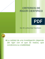 Criterios de Rigor Cientifico