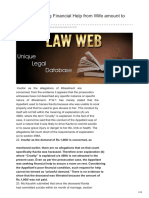 Lawweb - In-Whether Seeking Financial Help From Wife Amount To Cruelty