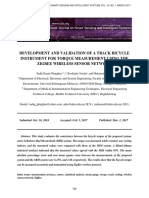 Development and Validation of A Track Bicycle Instrument For Torque Measurement Using The Zigbee Wireless Sensor Network