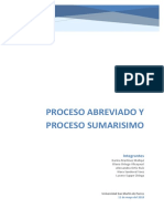 Proceso Abreviado y Proceso Sumarisimo