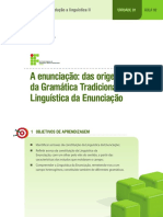 A Enunciação - Das Origens Da Gramática Tradicional À Linguística Da Enunciação