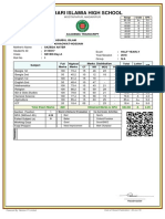 SEVEN Day A Mark Sheet