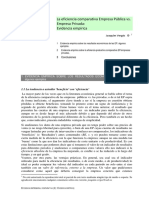 Eficiencia Comparativa Empresas Publicas Vs Privadas