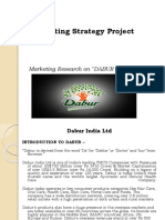 Marketing Strategy Project: Marketing Research On "DABUR Ind LTD"