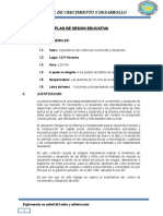 Plan de Sesion Educativa CCRED