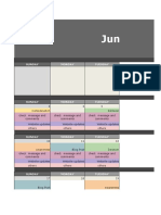 Social Media Content Calendar MSME