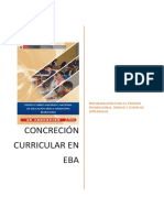 Concreción Curricular EBA - Área y Campo