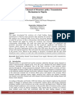 Bank Lending Channel of Monetary Policy Transmission Mechanism in Nigeria