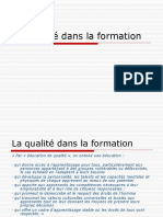 La Qualité Dans La Formation