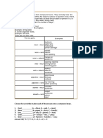 Compound Nouns