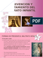 Prevencion y Tratamiento Del Maltrato Infantil