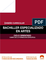 Diseño Curricular Secundaria Especializada en Artes ESEA