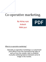 Co-Operative Marketing.: by Ashay Vyas Ankesh Nikki Pun