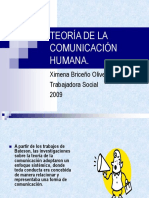 Teoria de La Comunicacion Humana