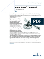 Rosemount Twisted Square Thermowell: Vortex-Induced Vibration Solution