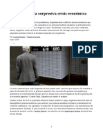 Las Raíces de La Sorpresiva Crisis Económica Argentina