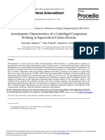 Aerodynamic Characteristics of A Centrifugal Compressor Working in Supercritical Carbon Dioxide 2012 Energy Procedia