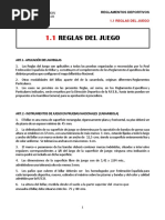 Reglas de Juego RFEB PDF