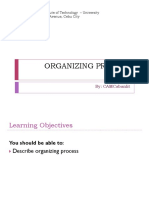 Organizing Process: Cebu Institute of Technology - University N. Bacalso Avenue, Cebu City