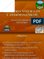 Desastres Naturales y Antropogenicos