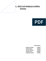 Case Analysis 2012 Fuel Hedging at JetBl