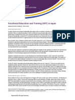 Vocational Education and Training (VET) in Japan: Context and Recent Trends