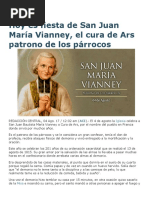 Hoy Es Fiesta de San Juan María Vianney