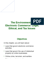 The Environment of Electronic Commerce: Legal, Ethical, and Tax Issues