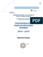 34 Programación Presupuestaria Cuatrianual 2016 2019 PDF