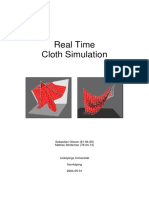 Real Time Cloth Simulation: Sebastian Olsson (81-04-20) Mattias Stridsman (78-04-13)