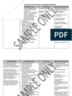 School Based Pei Program Logic Model Example