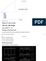 Design of One Way Slab