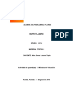 Actividad de Aprendizaje 1. Métodos de Valuación