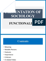 Functionalism: One of The Pillars of Sociology