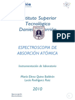 Espectroscopia de Absorcion Atomica